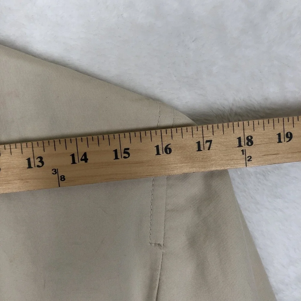 TALBOTS Twill Jacket Women's 10 Khaki 3/4 Sleeve Pockets‎ Two Button Minimalist